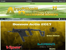 Tablet Screenshot of airsoftshopnl.com